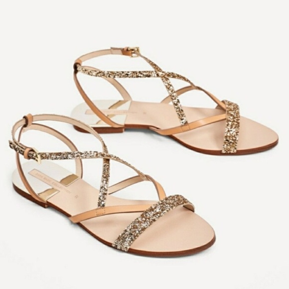 Zara sparkle Sandals